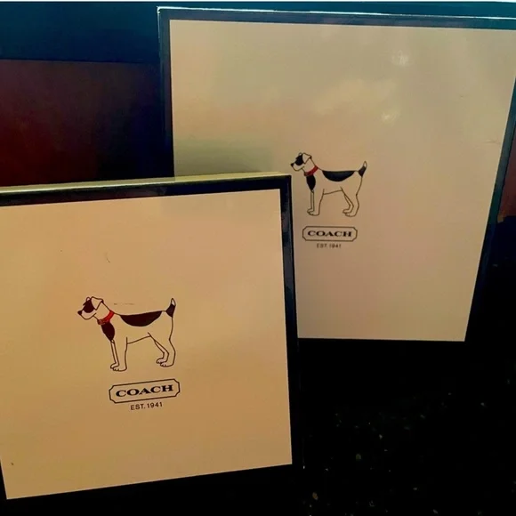 Coach Signature Logo coated canvas and leather collar & leash set - NWT - L - Picture 7 of 9